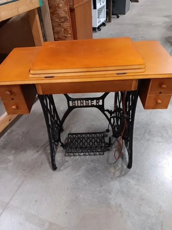 Singer sewing machine cabinet approximately