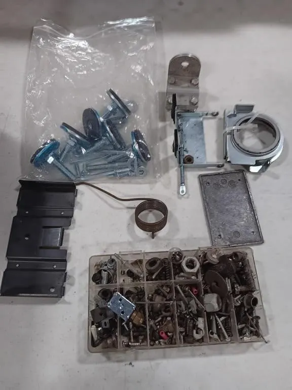 Assortment of hardware,brackets,springs and more
