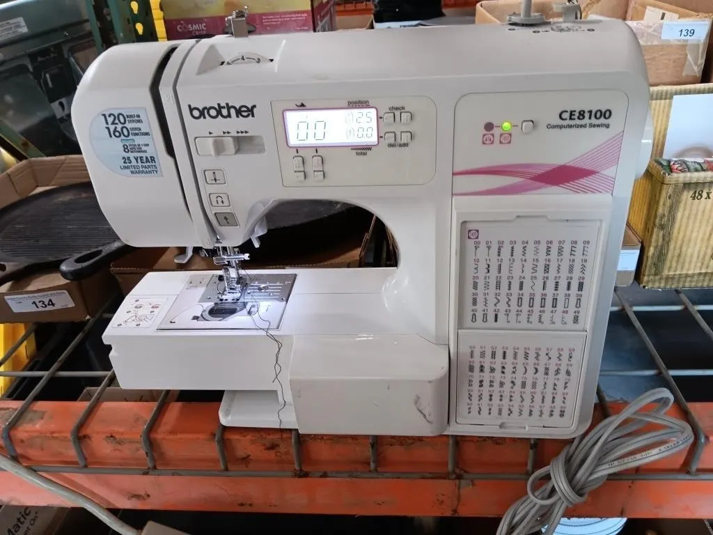 Brother Sewing Machine. Model # CE8100. Tested.
