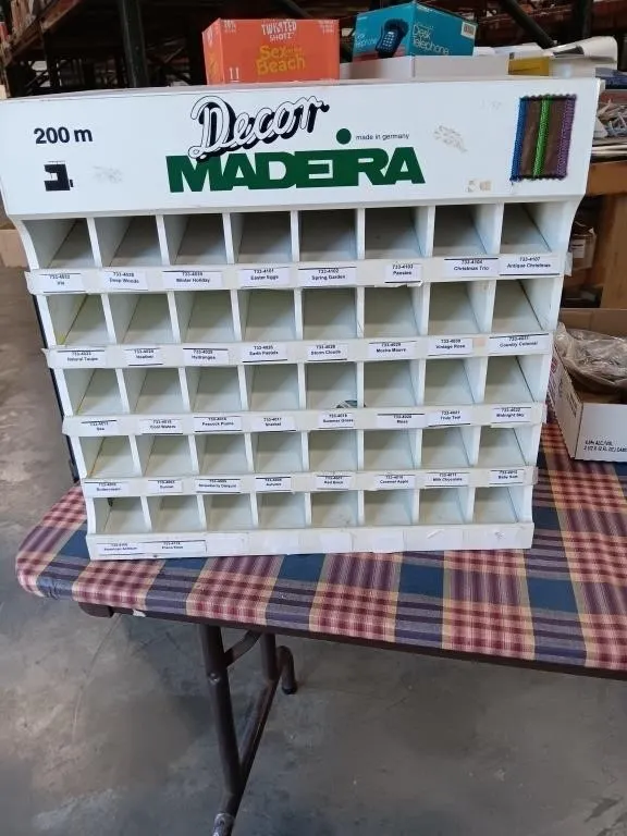 Display Box For Thread. Approx 17.5x17x10.5.