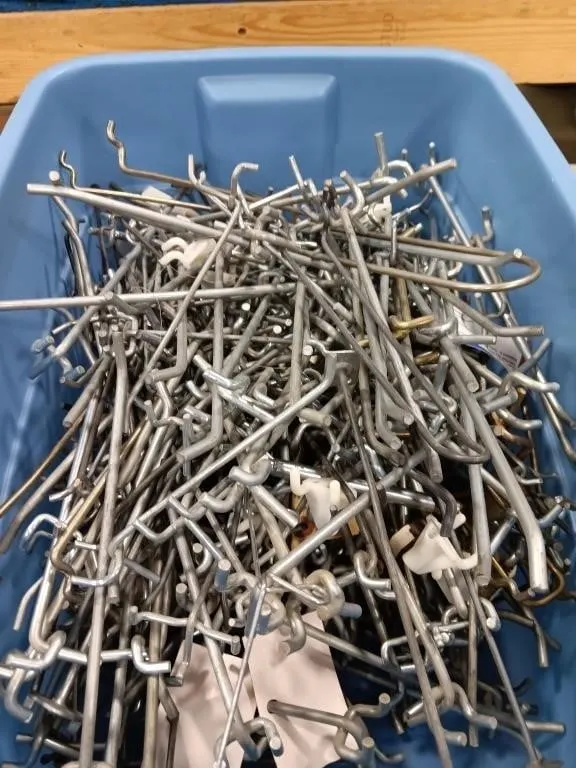 Assortment of peg board hooks