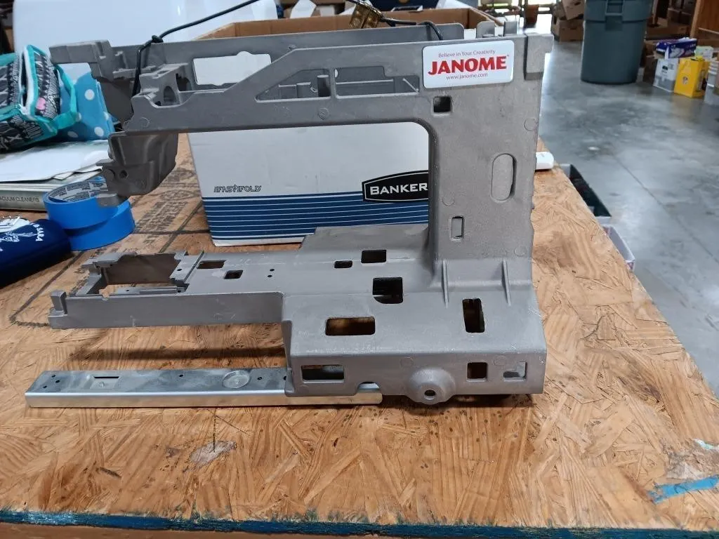 Janome Sewing Machine Aluminum Frame. Approx