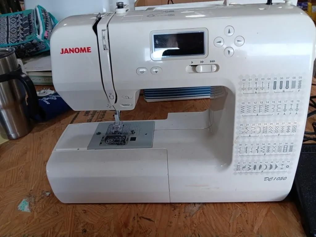 Janome DC1050 Sewing Machine. Turned On At