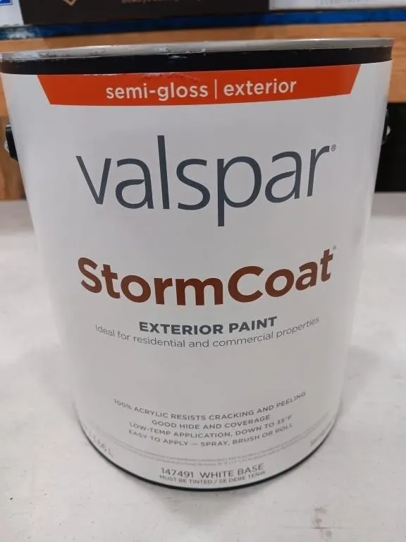 VALSPAR STORM COAT
1GAL. Semi-gloss exterior