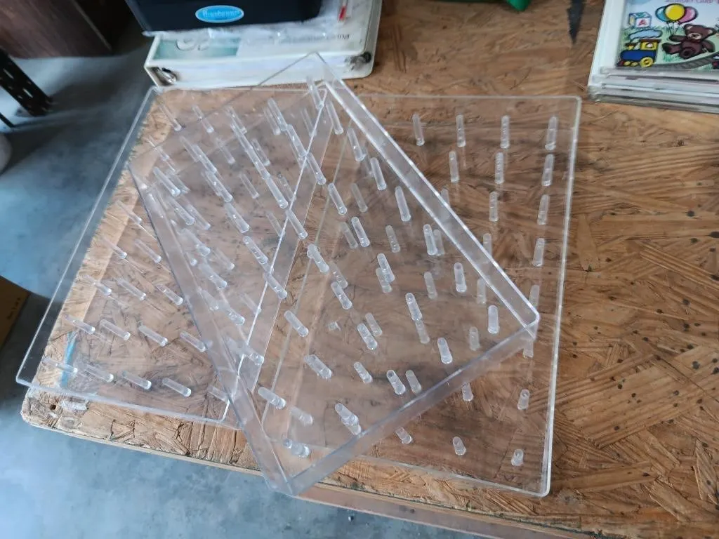 Three Acrylic Thread Holders. Each Tray Holds 40