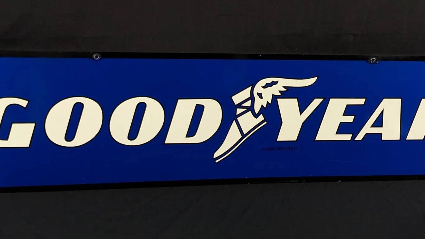 TIN SIGN GOOD YEAR TIRES (2 SIDED)