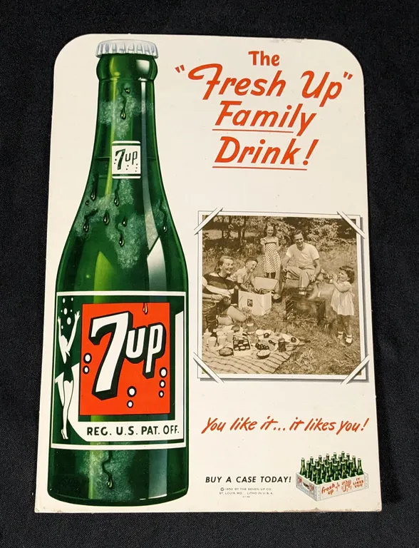 CARDSTOCK SIGN THE "FRESH UP" FAMILY DRINK! BUY A CASE TODAY