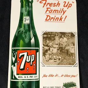 CARDSTOCK SIGN THE "FRESH UP" FAMILY DRINK!  BUY A CASE TODAY