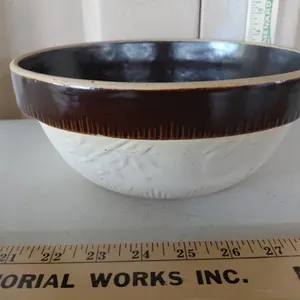 Vintage Cook-Rite Cookin-Ware Crock Mixing Bowl 10"X4"