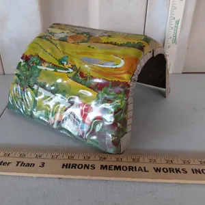 Vintage Marx Toys Metal Train Tunnel, 2 Pc