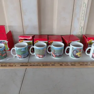 2 Vintage A Dart Original Burma Shave Verse Mugs In Boxes