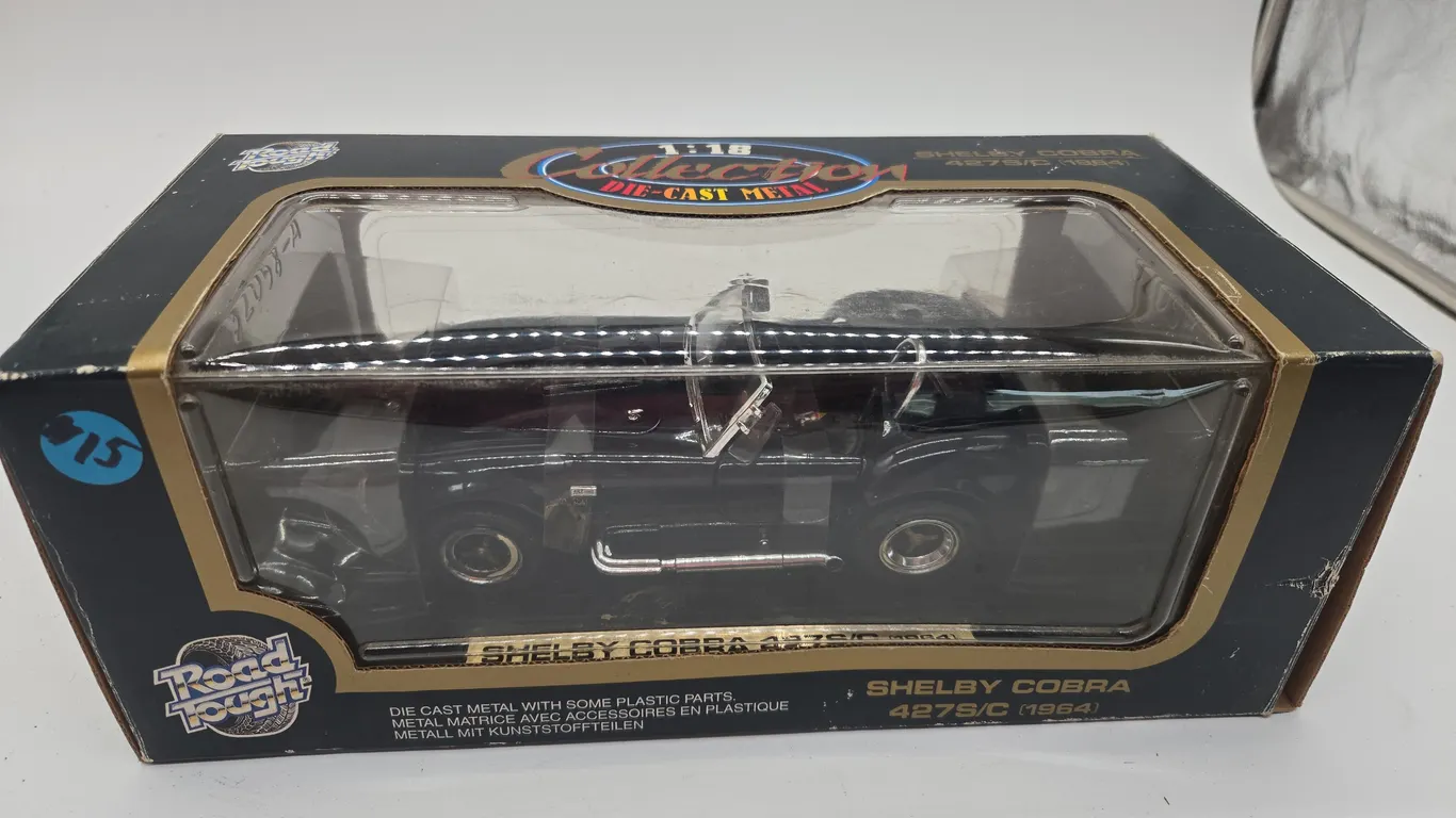 Vintage 1964, Shelby, 427 Cobra diecast metal car in original box.