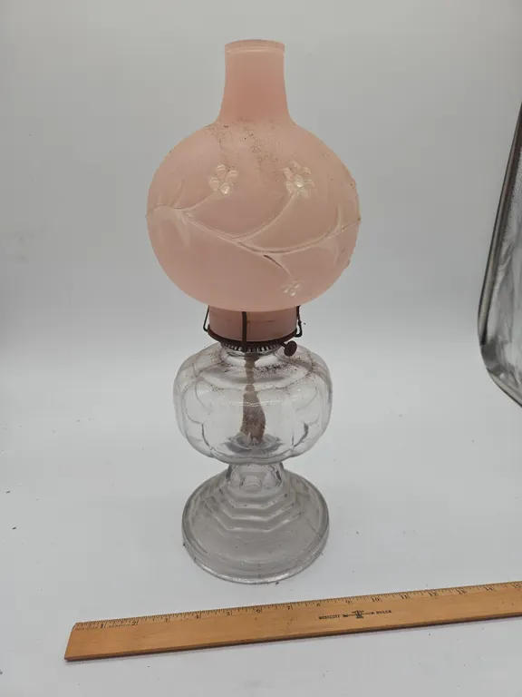 Vintage kerosene oil lamp