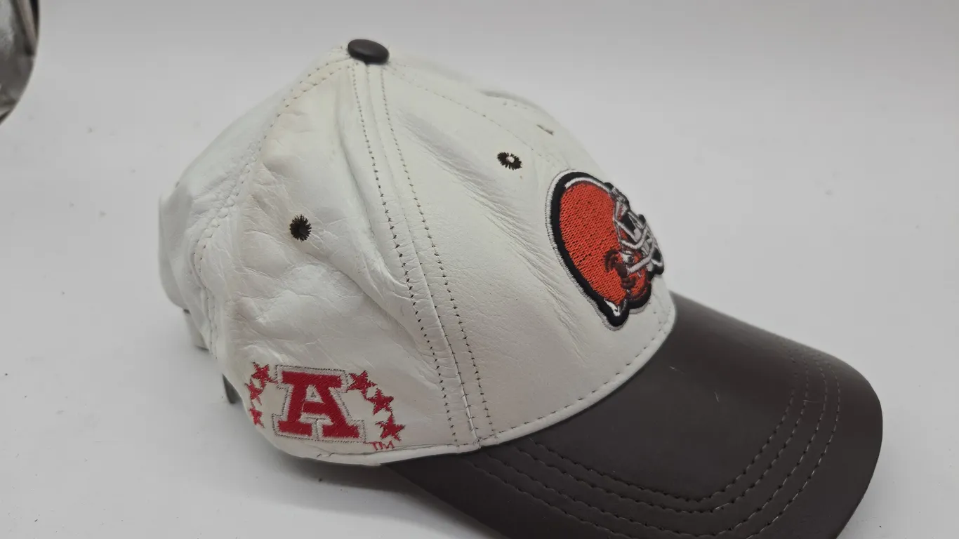 Vintage leather cleveland browns cap