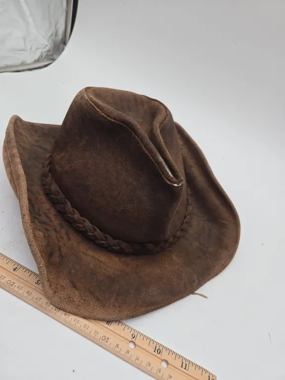Vintage wilson leather cowboy hat