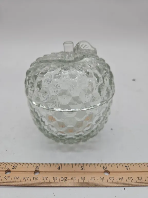 Vintage jeanette apple covered candy dish