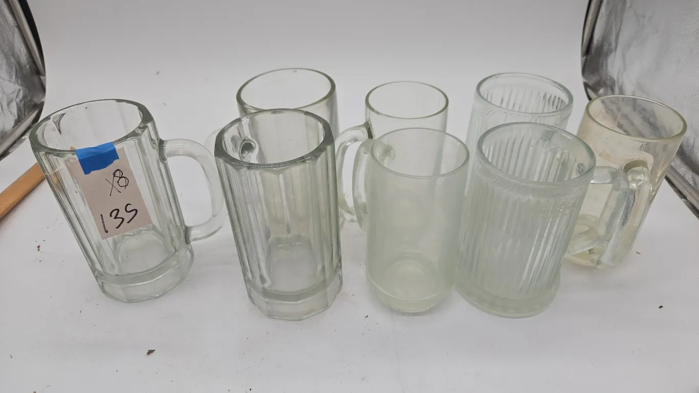 Vintage glass mugs