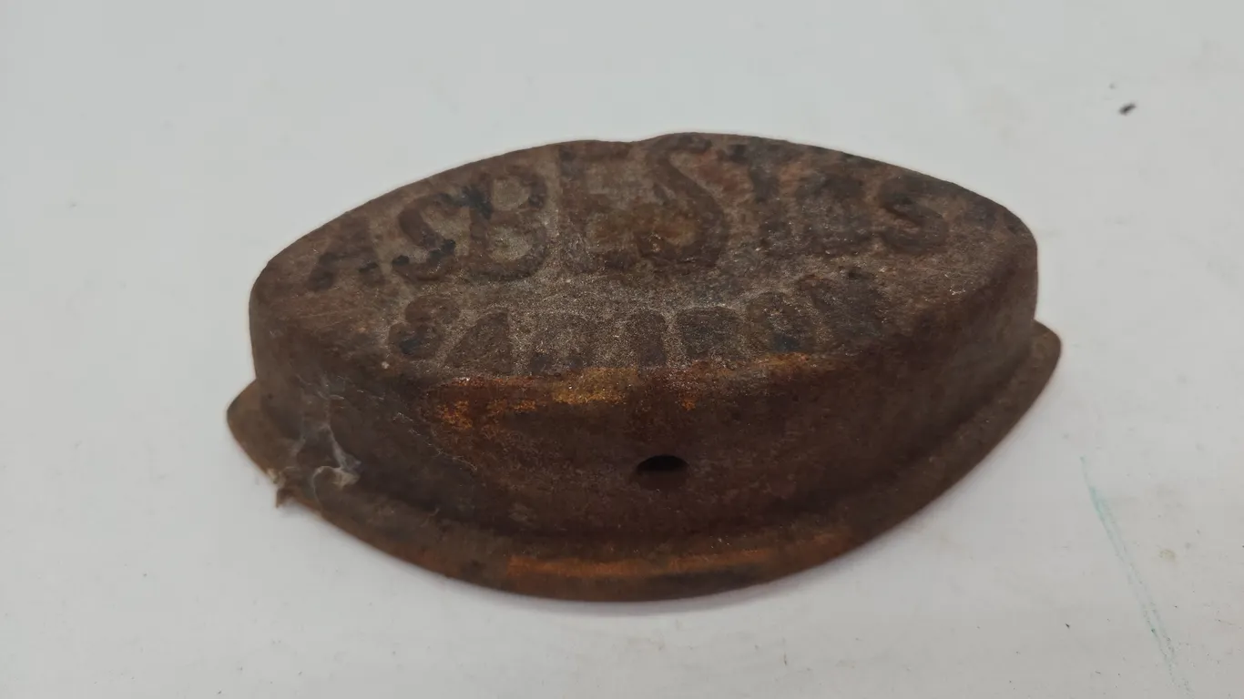 Antique asbestos cast iron sad iron