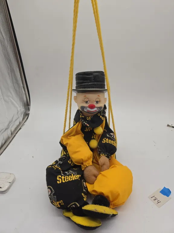 Vintage pittsburgh steelers clown doll