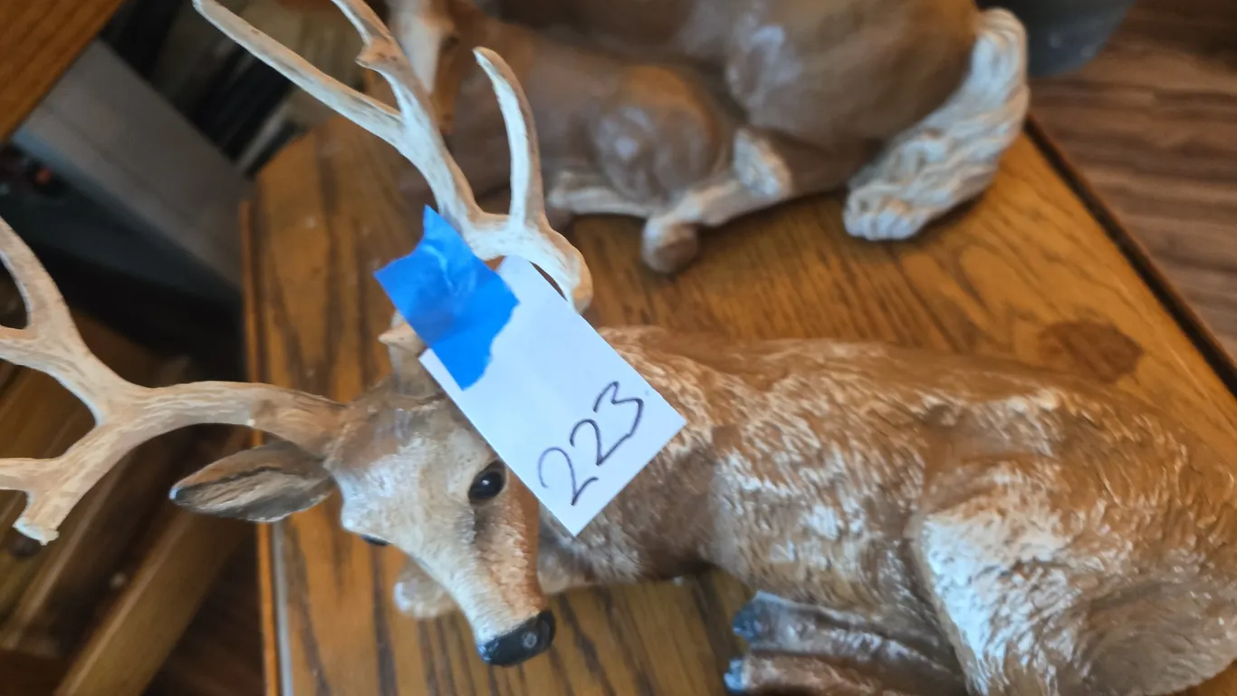 Vintage home interior deer decor