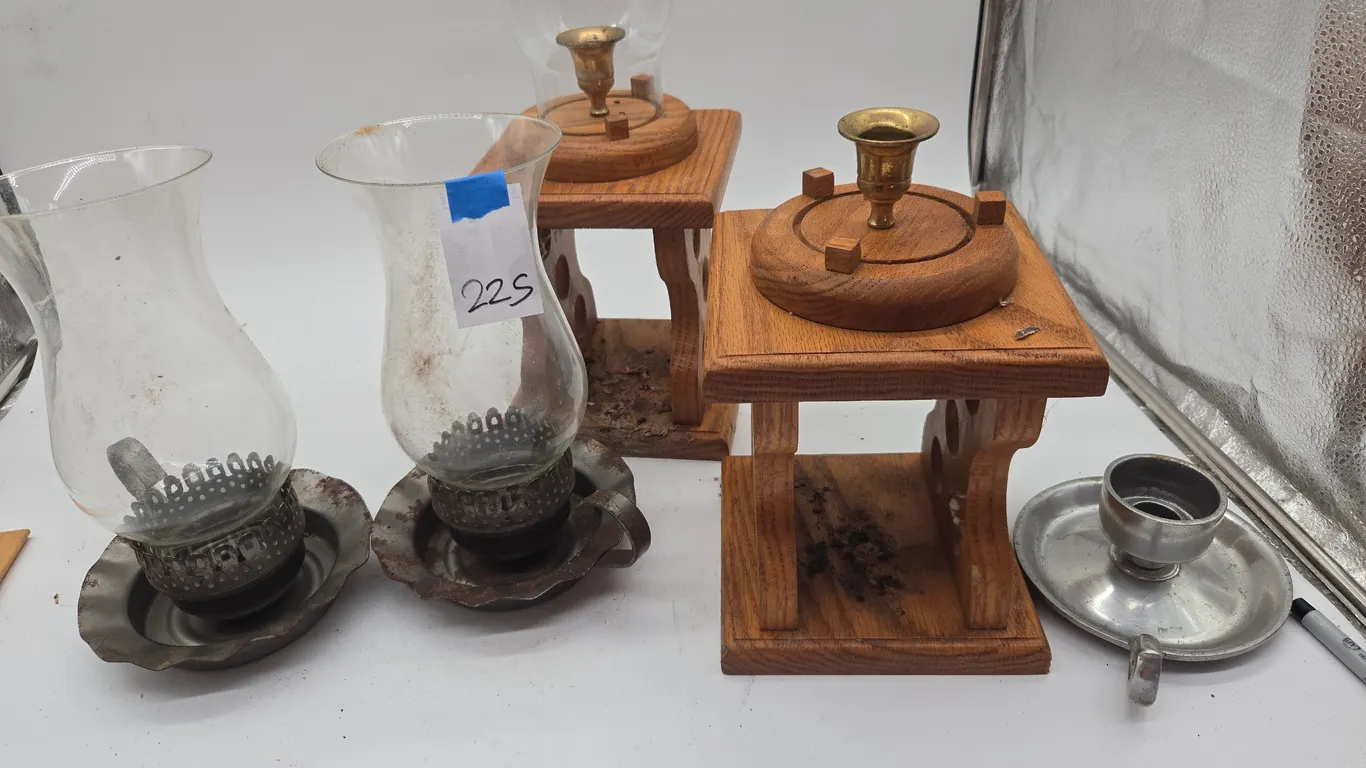 Assorted candle holders