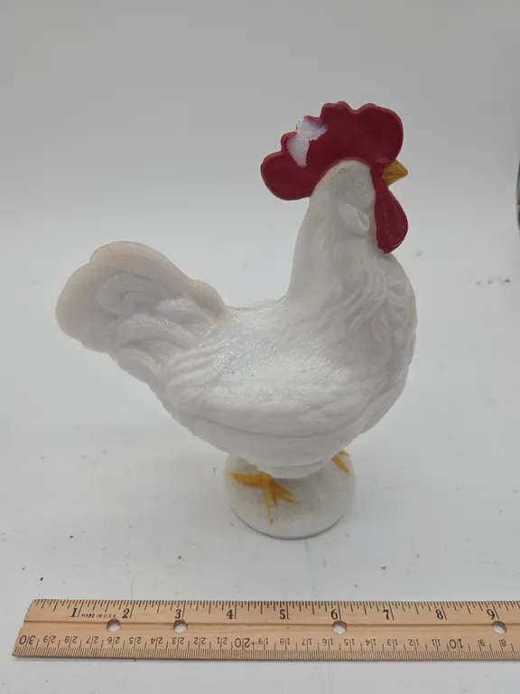 Vintage west morland glass rooster