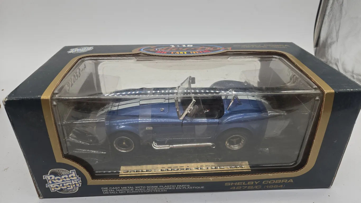 Vintage 1964, shelby cobra die cast car in original box