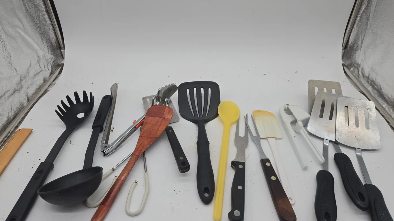 Large assortment of kitchen utensils