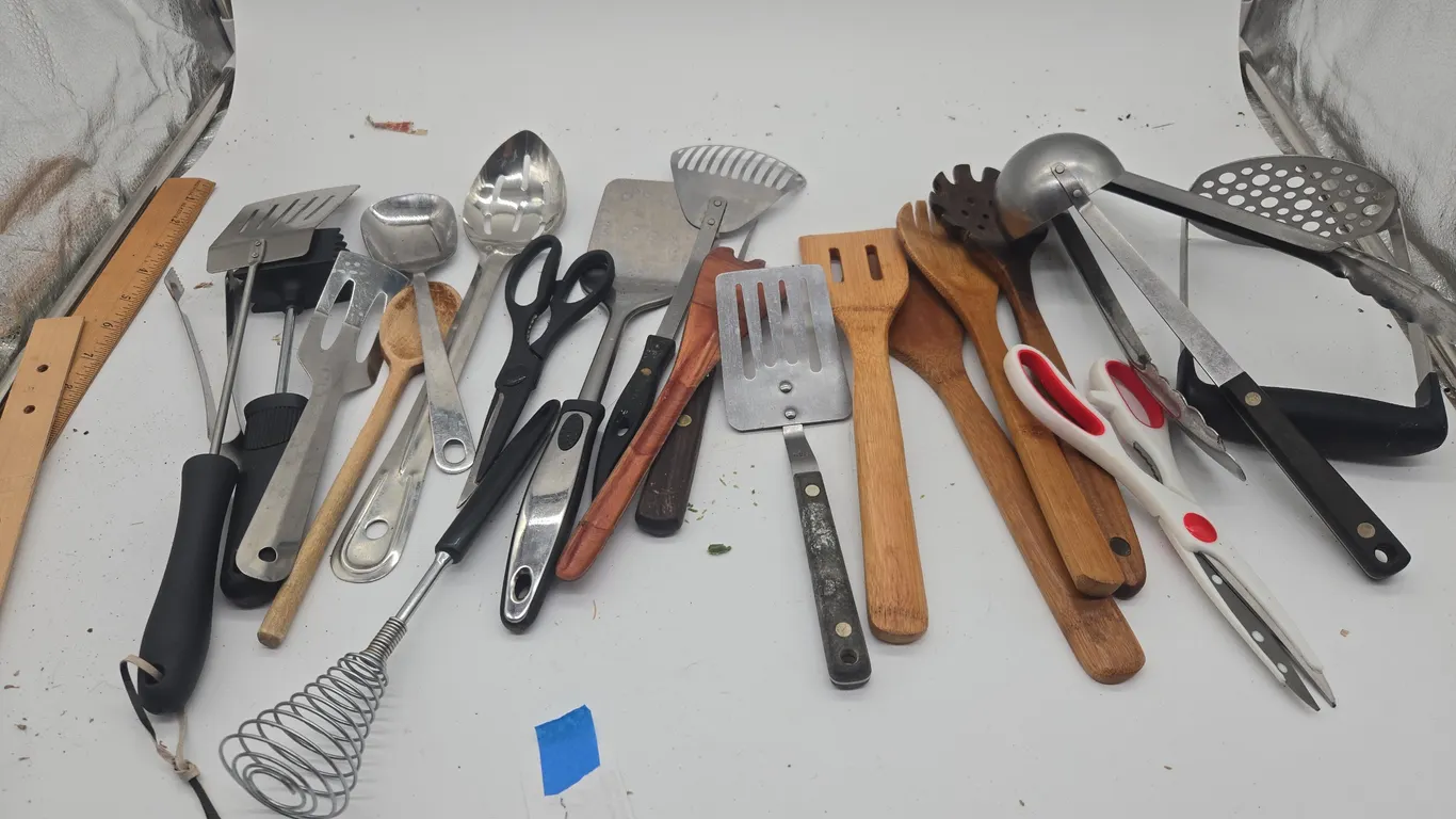 Assorted kitchen utensils