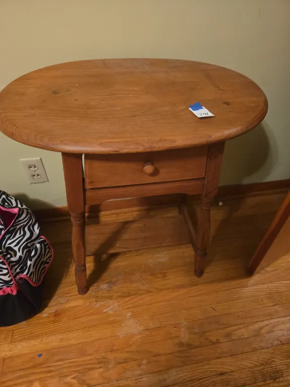 Vintage wooden lamp stand