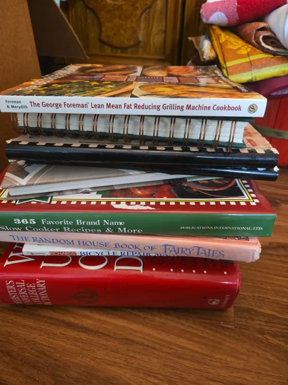 Assorted recipe books