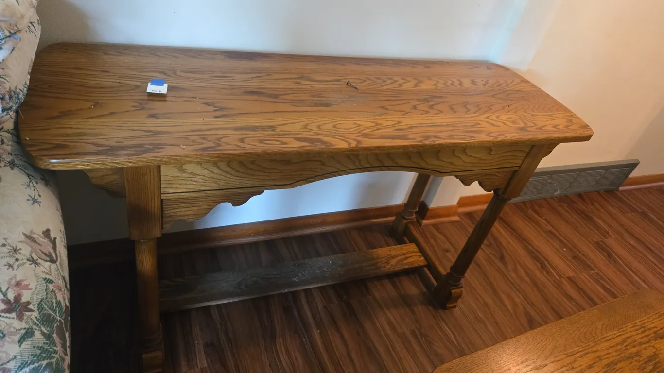 Oak library table