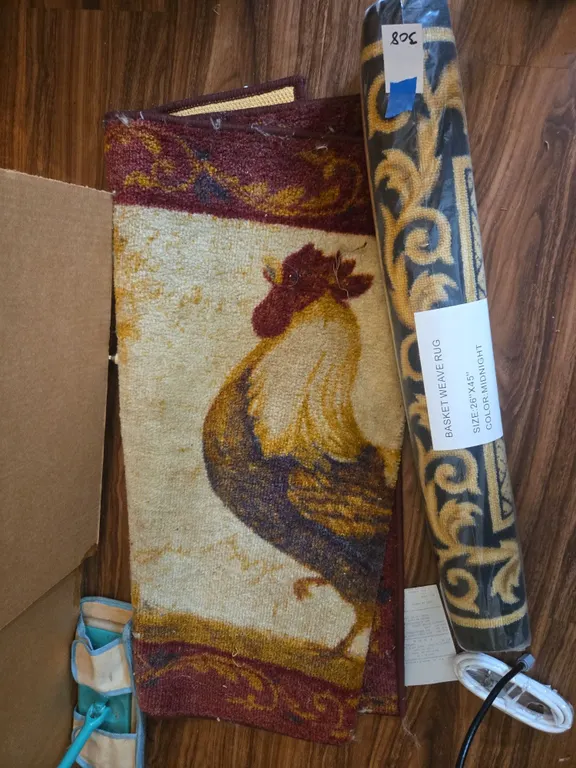 Rooster area rug