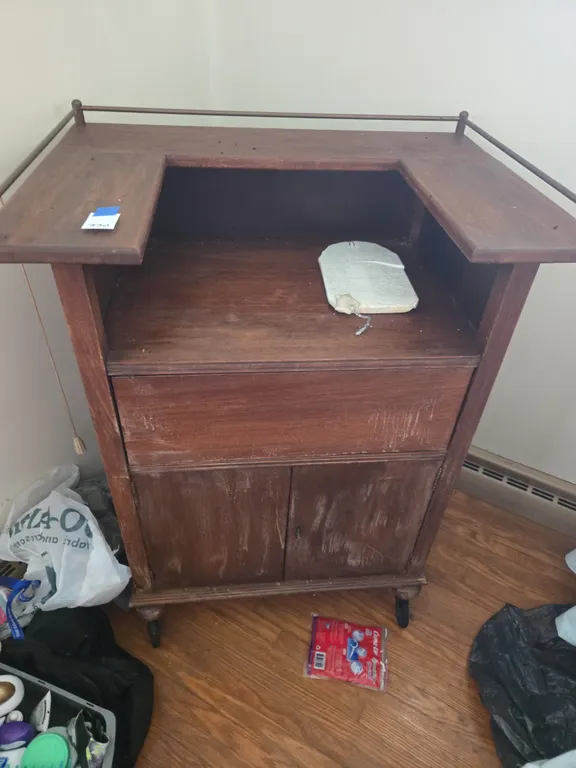 Vintage rolling storage cart