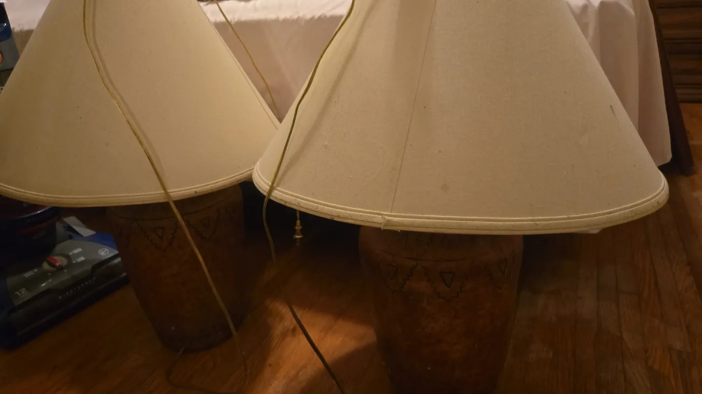 Pair of matching living room lamps