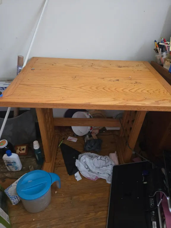 Vintage oak computer desk
