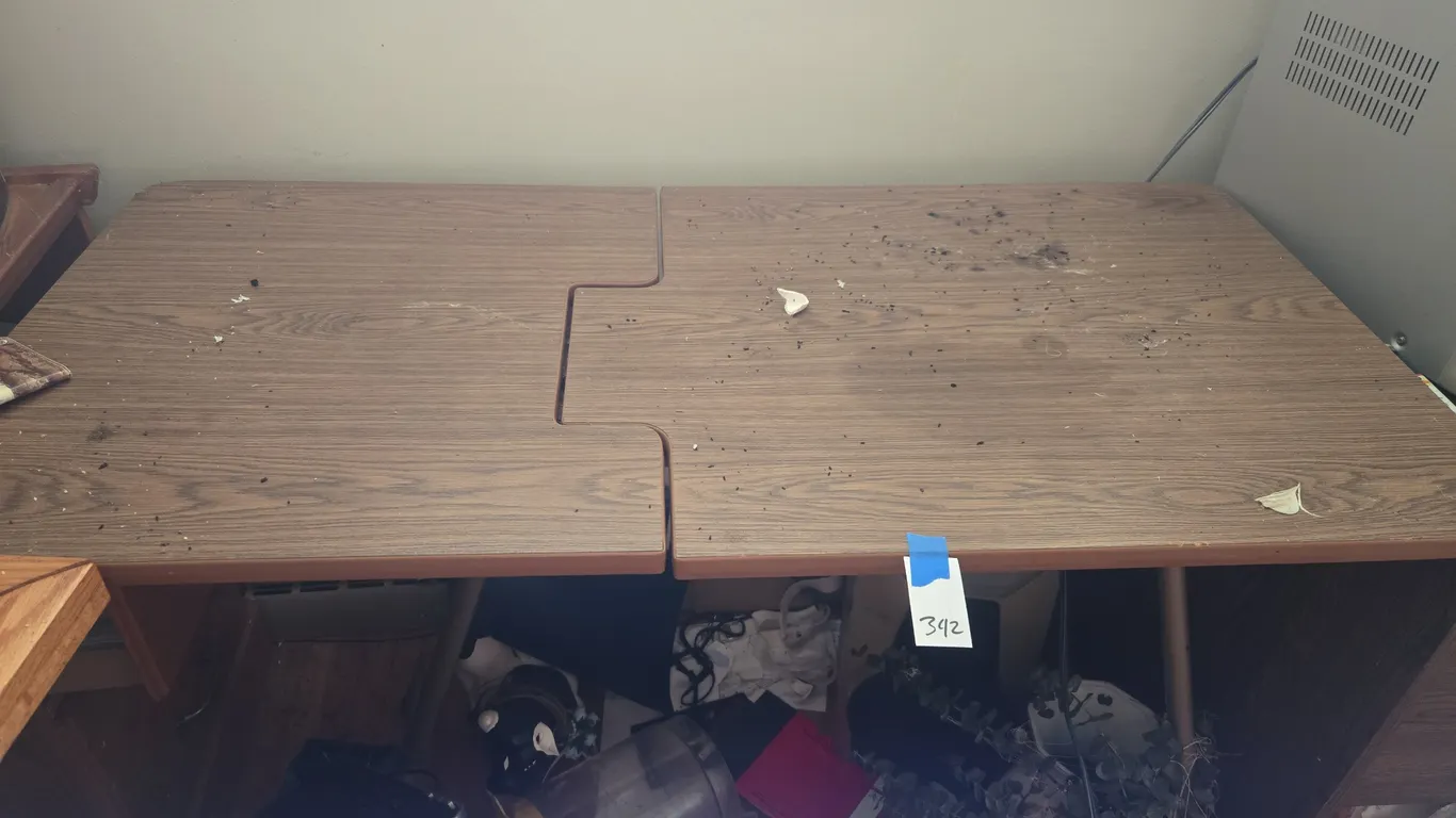 Vintage folding sewing table.