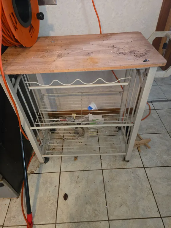 Rolling kitchen utility cart