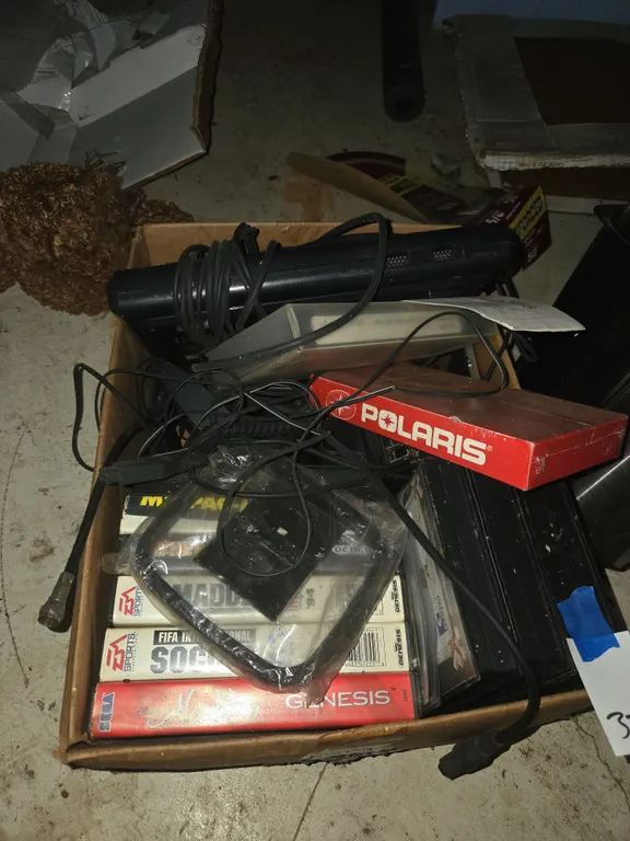 Vintage sega genesis and games