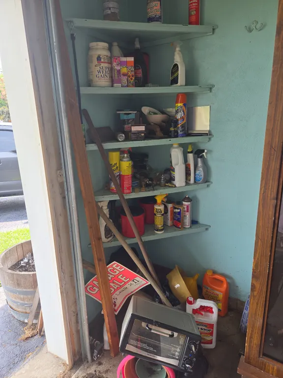 Corner, clean out.