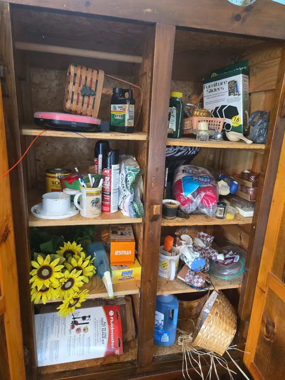 Cabinet contents only.