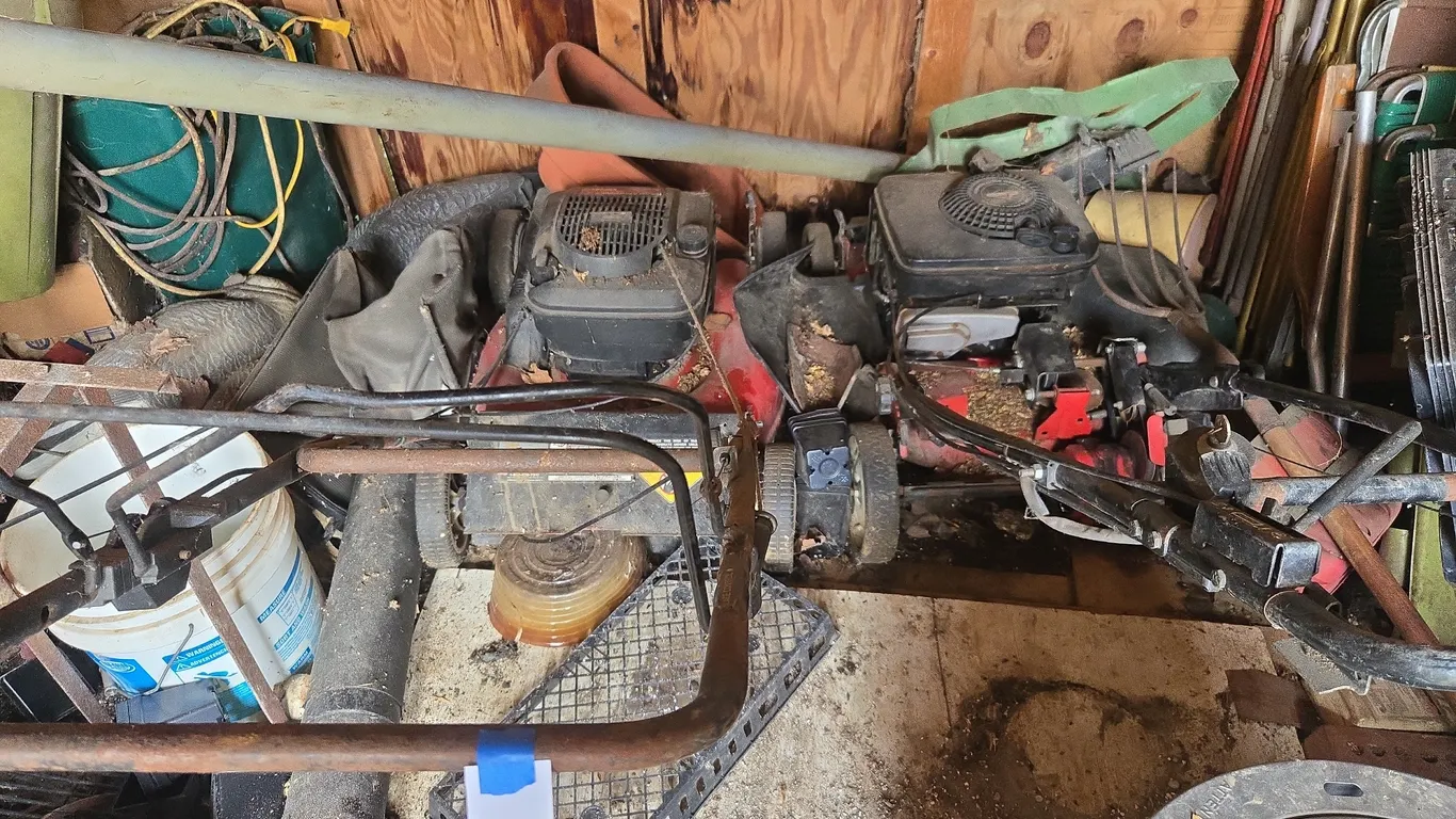 Vintage push mowers
