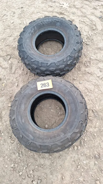 2 Quad tires like new. 19x7-8