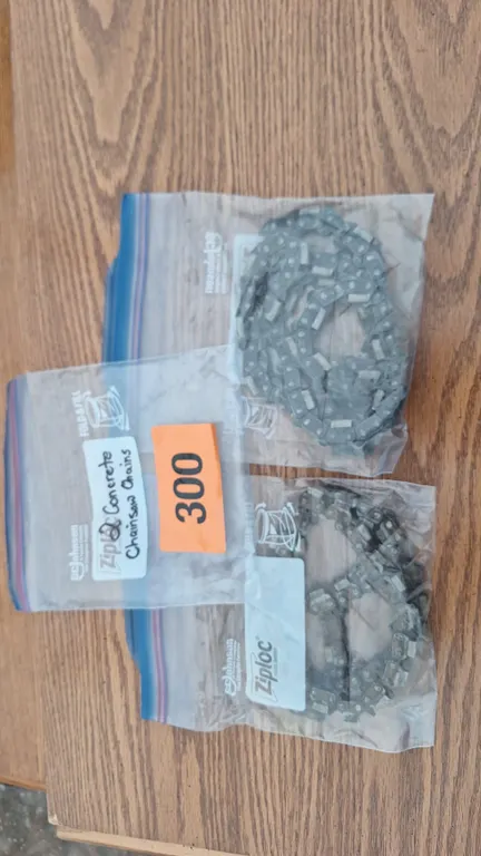 2 Concrete chainsaw chains