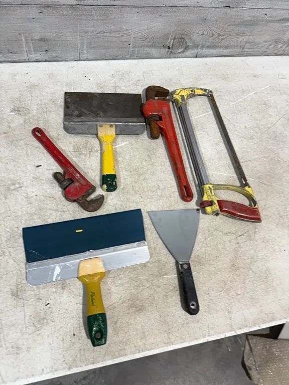 Pipe wrenches and mudding supplies