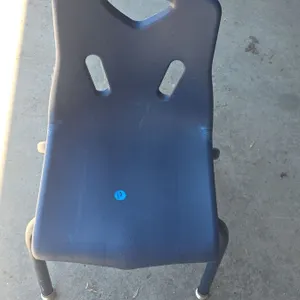 (6) Blue Child Size Stackable Chairs