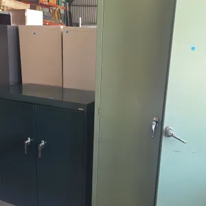 (2) Green Cabinets