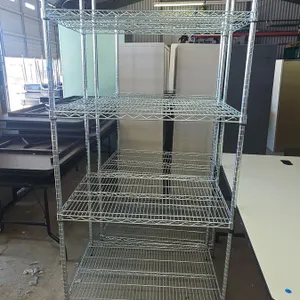 (2) Adjustable Wire Rack Shelving