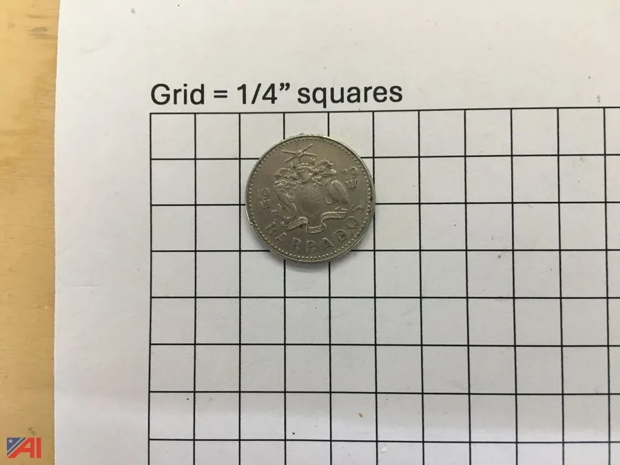 (1) Barbados – 10 Cents – 1979
