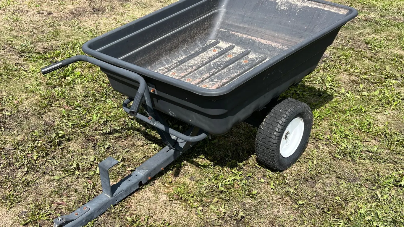 Poly 47'' Tow-Behind Dump Cart